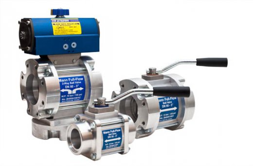 Full Flow Ball Valves in Aluminium MANN TEK